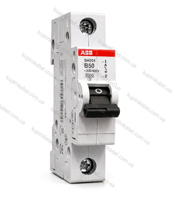 АВВ вимикач автоматичний SH201-В 50A