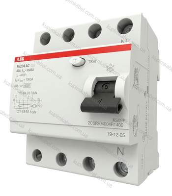 ABB пристрій захисного відключення FH204 AC-40/0,03