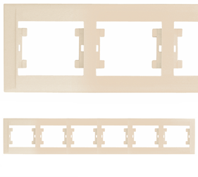 Рамка шестирна горизонтальна Defne крем