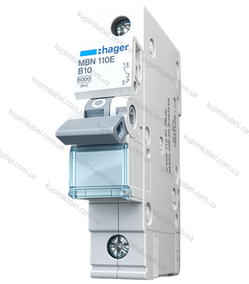 HAGER автоматичний вимикач 1p 10A B MBN110E