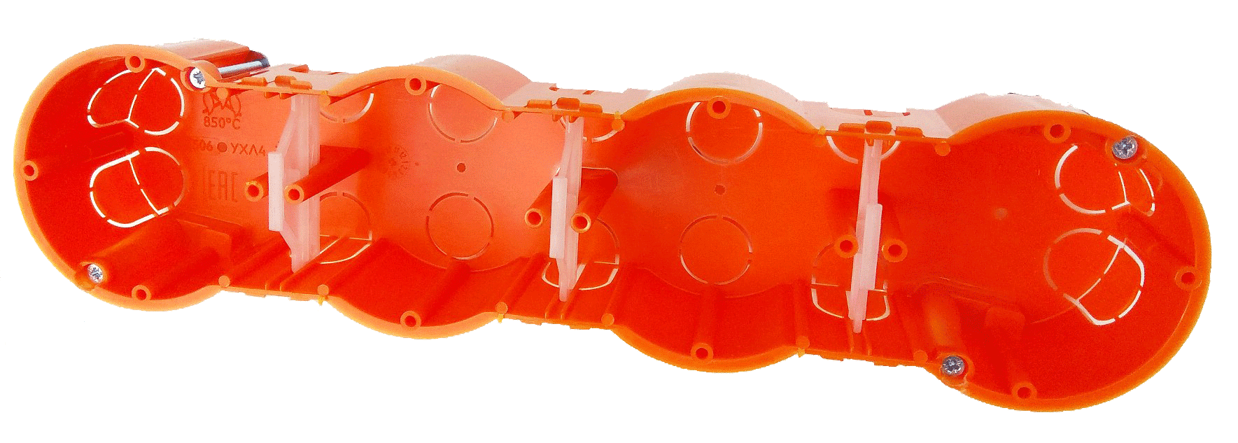 Коробка установча d66 (гіпсокартон), четверна, КЕ 506