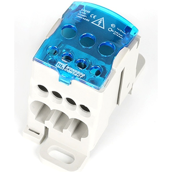 Блок розподільний UKK80A на DIN-рейку 80 A (синій)