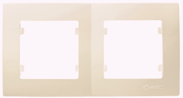 Рамка подвійна Lillium Natural Kare крем