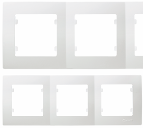 Рамка потрійна Lillium Natural Kare біла