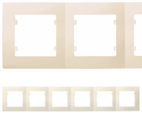 Рамка шестирна Lillium Natural Kare крем