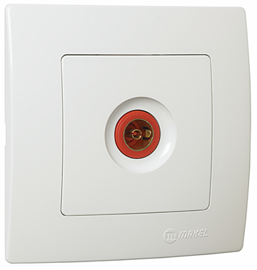 Розетка ТВ кінцева Lillium Natural Kare білий