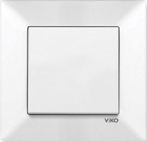 Meridian Вимикач одноклавішний (білий)