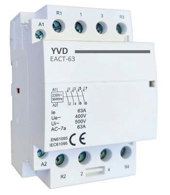 Контактор модульный ЕАСТ-63, 230V, 4р 63А, 4NO