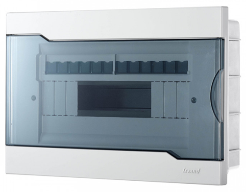 Lezard Щиток 12А, внутрішній зі склом, пластиковий