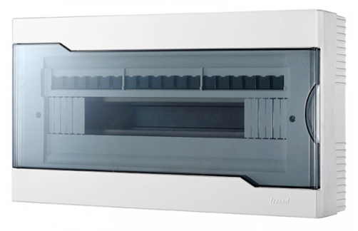 Lezard Щиток 18А, зовнішній зі склом, пластиковий