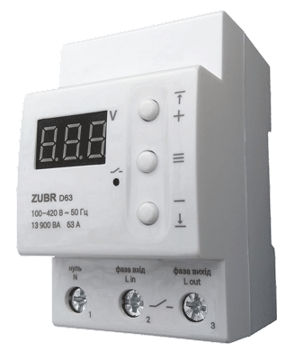 Реле напруги ZUBR D63